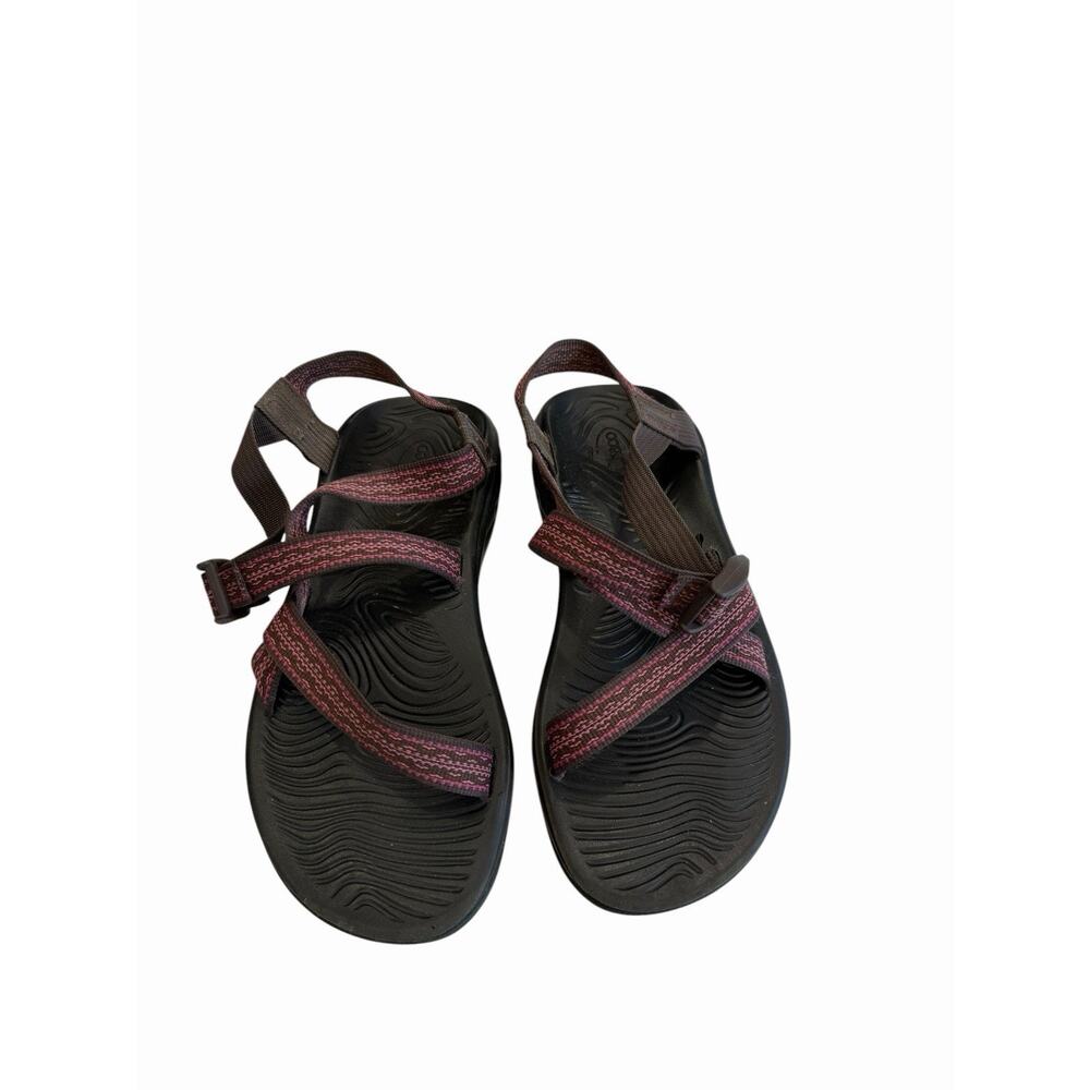 Chaco Z/Volv X2 Women's Strappy Sandals Brown Orange Outdoor Hiking Sport Size 9